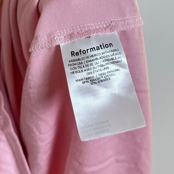 REFORMATION Adalynn Knit Two Piece in Pink Rose Size Small (Skirt) Medium (Top) - Picture 10 of 16